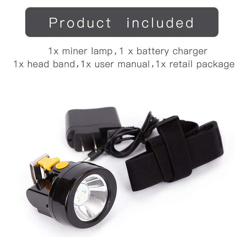 Yongkist Waterproof Explosion-Proof Mining Headlamp - Rechargeable Underground LED Headlamp
