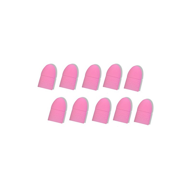 10Pcs/Set Reusable Silicone Nail Soakers UV Gel Nail Polish Remover