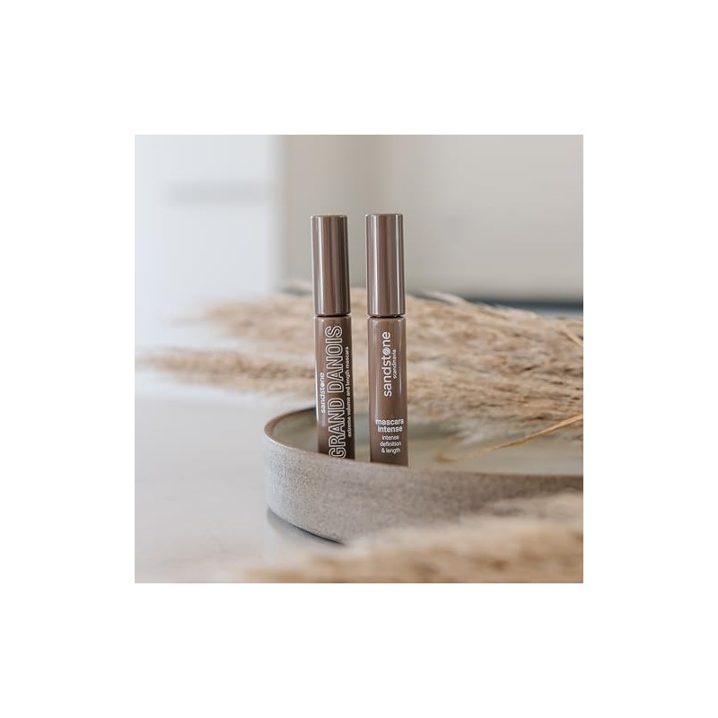Sandstone Scandinavia Hypoallergenic Mascara for Sensitive Eyes (Brown) | Smudge-Proof