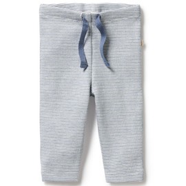 Wilson & Frenchy Organic Stripe Rib Legging - Rain Drop, 00000 (Premmie)