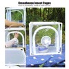 Insect Mesh Cage Greenhouse Outdoor Ventilated Butterflies Habitats Cage 40x30x40cm