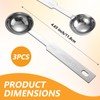 Wanmu 3 Pcs Measuring Spoons, 1/3 TSP, 1 Tbsp(1/6oz, 5ml),