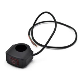 Interruptor Apagador Botón Universal 3 Cables Manubrio Moto                                                                                           