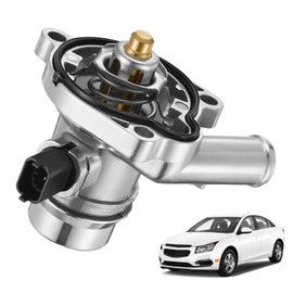 902-808 Upgrade Aluminium Coolant Thermostat Housing Assembly Compatible with 2011-2016 Chevy Cruze 2013-2021 Chevy Trax 2012-2020 Sonic 2013-2021 Buick Encore 1.4L Replace 25200455 55565336