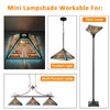Capulina Tiffany Lamp Shade 12 Inches Wide Accessories Replacement Amber