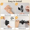 ANDGOO 6 Pack No Drill Curtain Rod Brackets, Renter Friendly
