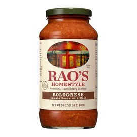 Rao's Homemade Bolognese Sauce 24 oz, Tomato Sauce, All Purpose, Keto Friendly Pasta Sauce, Premium Quality Tomatoes from Italy, Beef, Pork & Pancetta