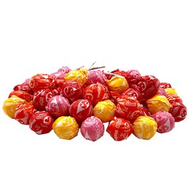 Str burst Lollipops -1.5 lbs Individually Wrapped for Freshness, Original Flavors Cherry, Orange, Strawberry, and Lemon with Fruit Chew Inside-Delicious and Fun Treat for All Ages(24 oz)