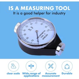 Durometer, Shore Type A Rubber Tyres, Durometer, Hardness Tester, Metre, 0-100 HA Shore Tyres, Durometer Hardness of Rubber and Plastics A, for General Rubber Plastic Hard Rubber Hardness Measurement