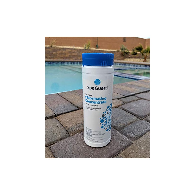 SpaGuard Spa Chlorinating Concentrate, 2 lb, Single, Advanced Spa Water