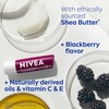 NIVEA Blackberry Lip Care, Tinted Lip Balm with Shea Butter,