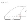 Board Fin Keel Fin 2 Fins Set of 2 Surfing