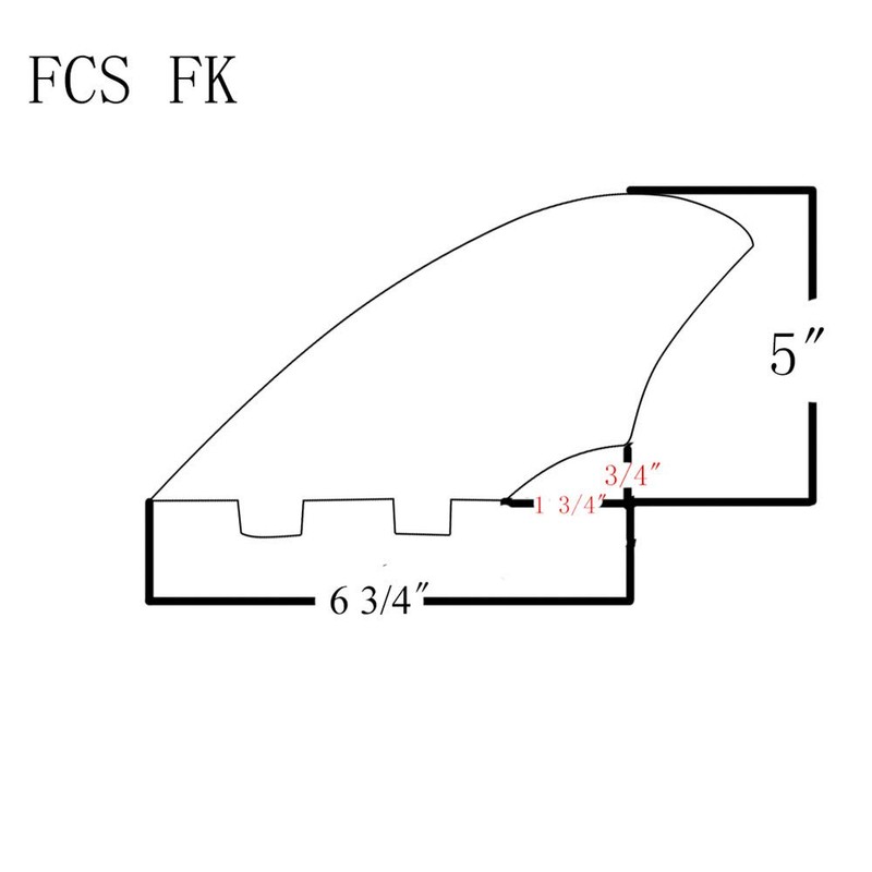 Board Fin Keel Fin 2 Fins Set of 2 Surfing