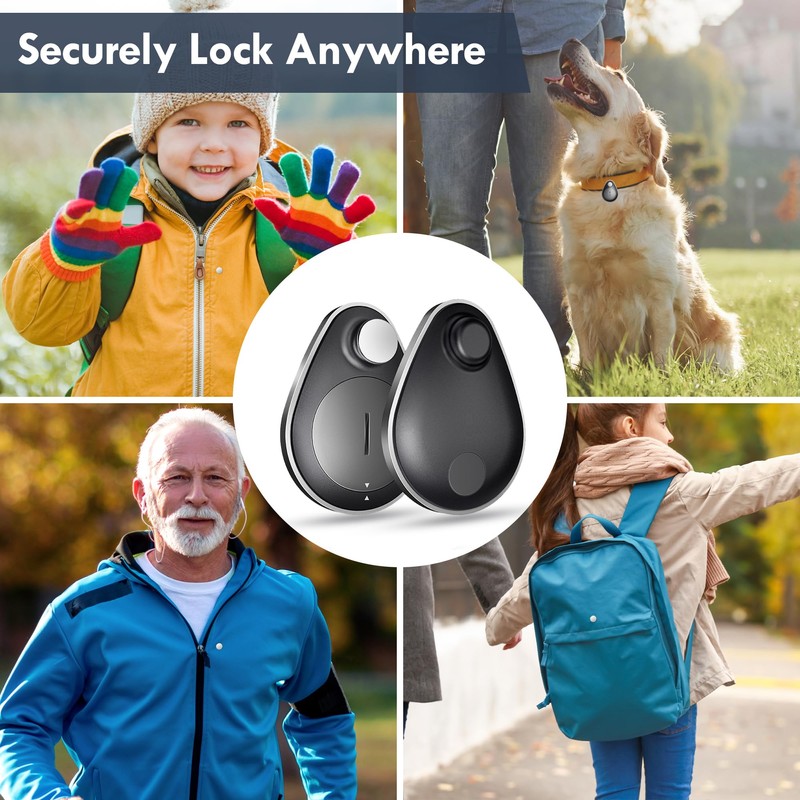 Hidden GPS Tracker 2pack, Works with Apple Find My (iOS