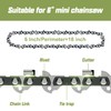 Zeeksaw Mini Chainsaw Chain, Replacement 6 inch Mini Chainsaw Chains