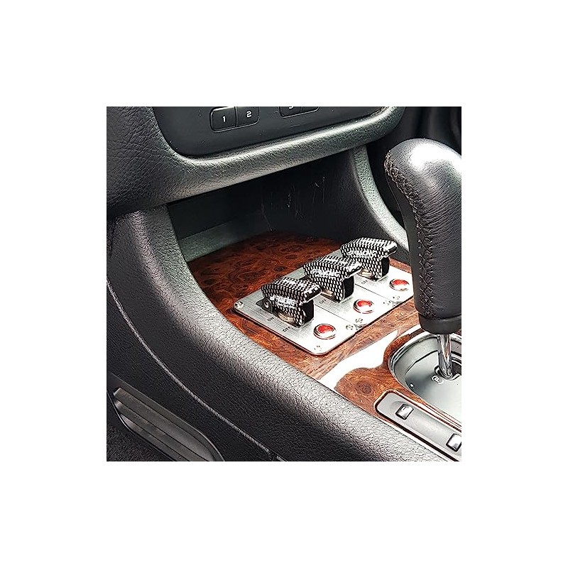 Simoni Racing ISR/3C-L Universal Switch Chrome Panel, White Cromo