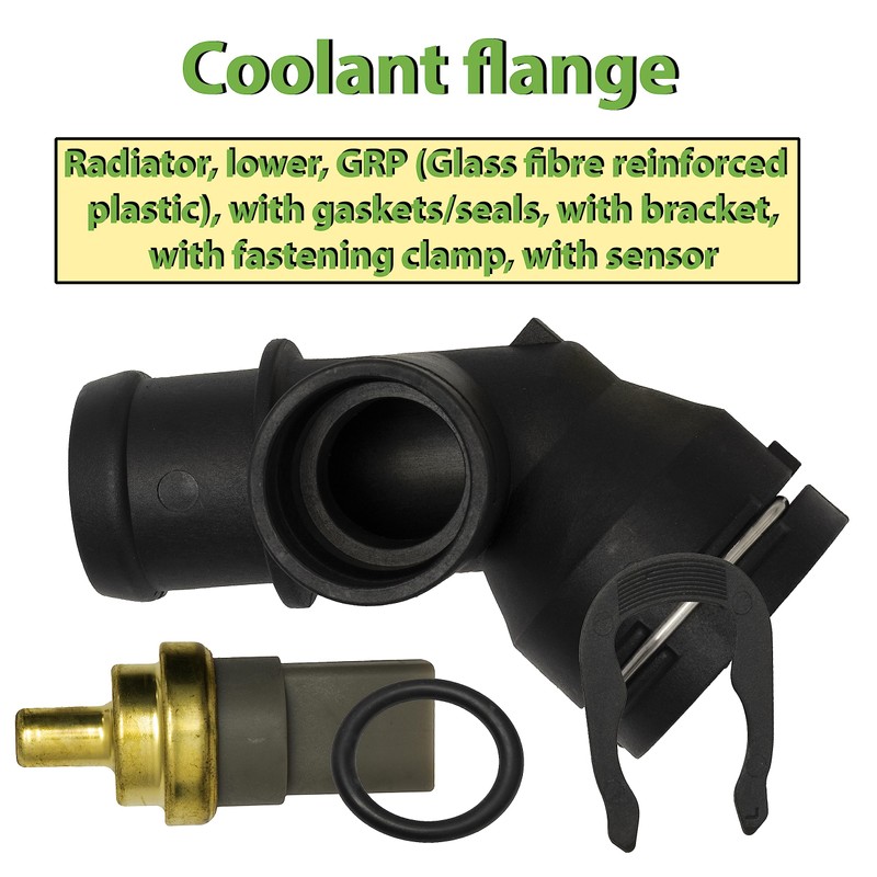 AERZETIX - C67181 - Coolant flange with gasket, sensor and