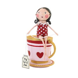 Lori Mitchell My Cup of Tea, 6.25", Polyresin, Valentine's Day, Holiday Figurines, 15501