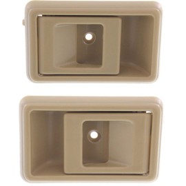 Garage-Pro Front Interior Door Handle Set Compatible with 1995-2000 Toyota Tacoma, Beige, w/o Door Lock Hole, Set of 2, Driver & Passenger Side