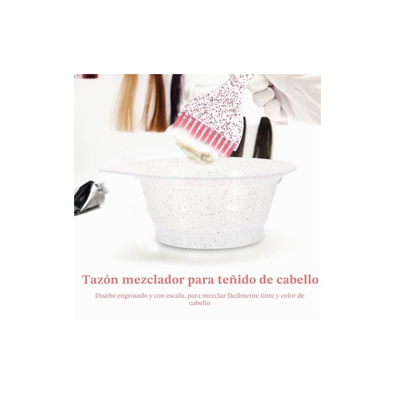 FUOYLOO Juego de 3 Piezas Cuenco para Teir el Cabello