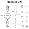 Dress Clips Back Cinch 9Pcs Pearl Waist Brooch Pins Waist