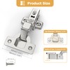 Furniware 2 pcs Soft Close Cabinet Hinge,110 Degree Inset Kitchen
