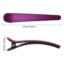 AHIER 12pcs Hair Styling Clips for Women - Plastic Duckbill Clips, Professional Sectioning Barrettes, Non-slip Grip for Hair Dressing and Salon Use