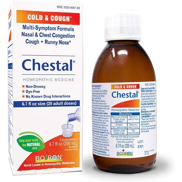 Boiron Chestal Adult Cold and Cough Syrup, 6.7 Fl Oz (Pack of 1)