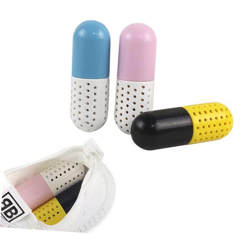 KOMBIUDA Deodorizing Capsules Natural Charcoal Moisture Absorber Shoe Dehumidifier Home