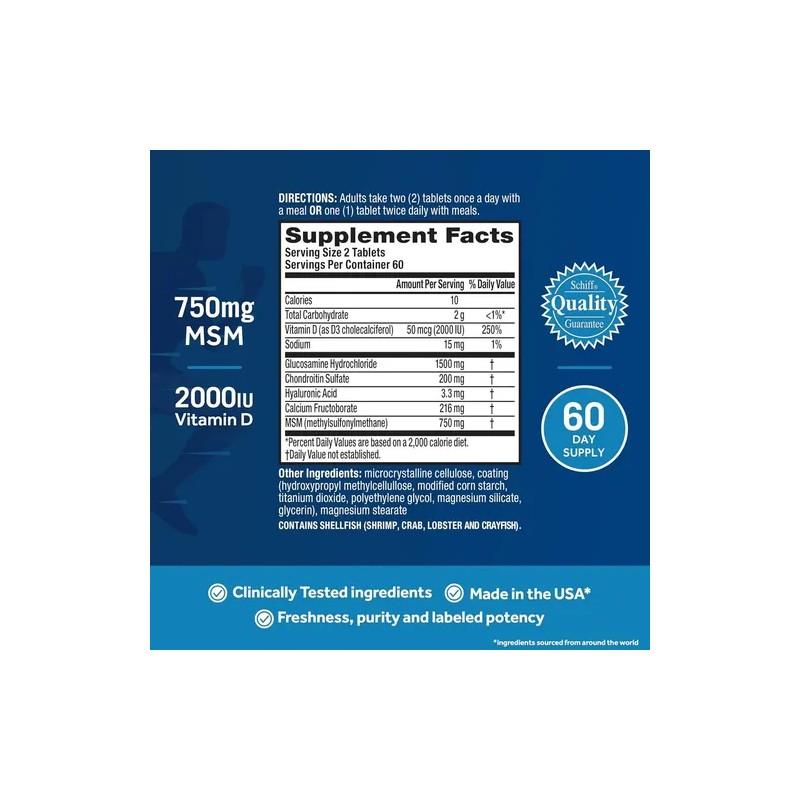 Suplemento en comprimidos Move Free Glucosamina de 120 un
