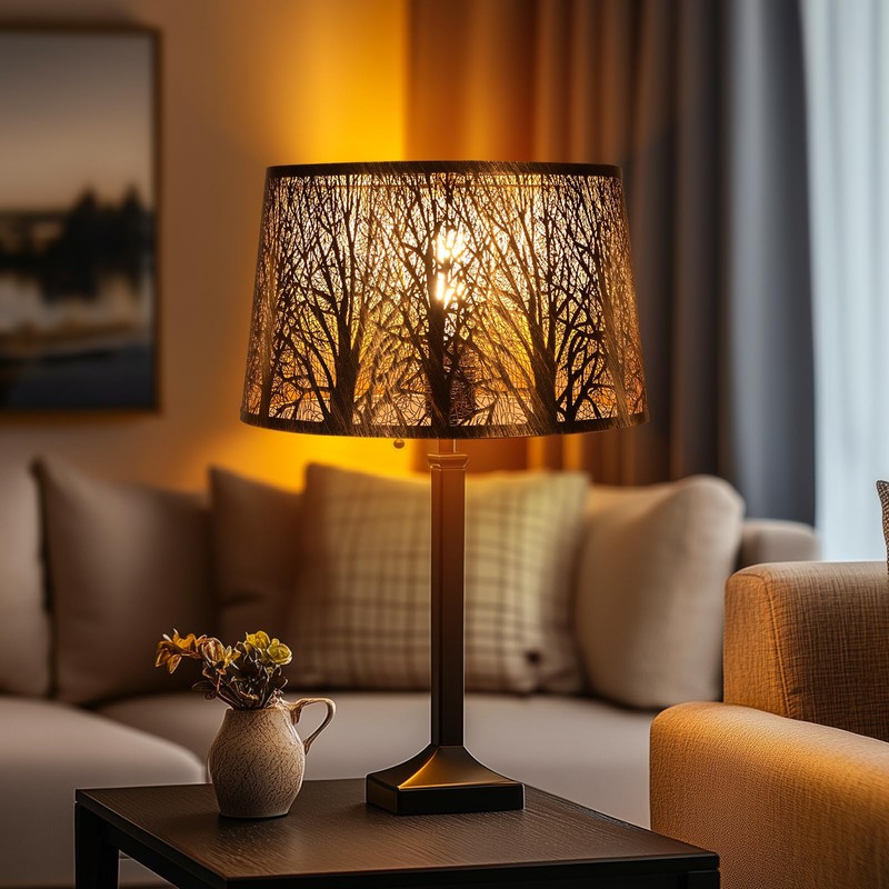 Metal Lamp Shade, Large Lampshade for Table Floor Lamps, (12×8)''