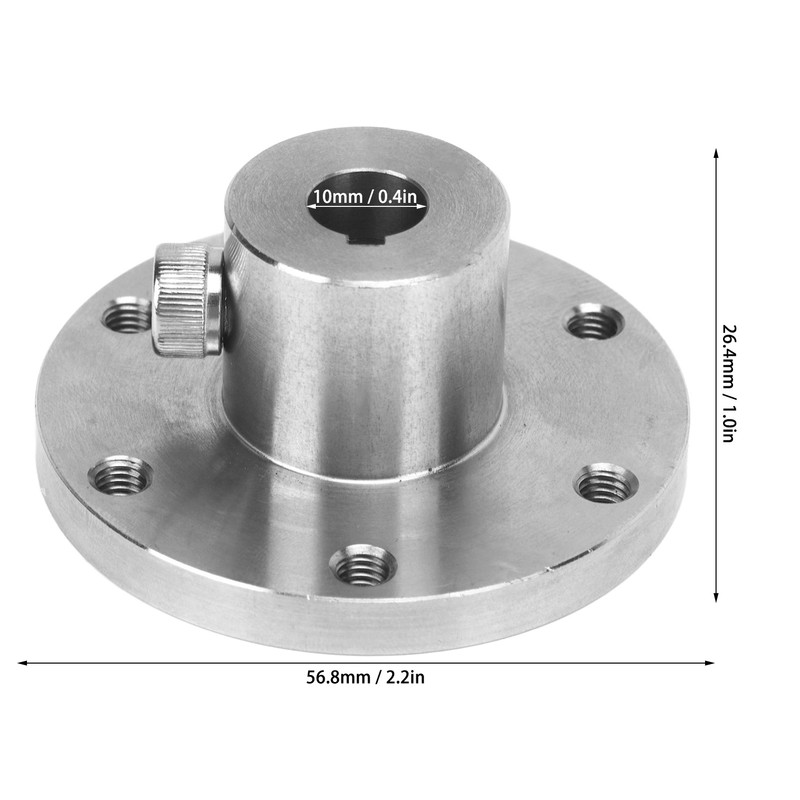 10mm Flange Coupling Connector High Strength Stainless Steel RC Shaft