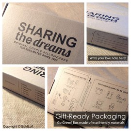 BOLDLOFT Say I Love You Couples Pillowcases- Girlfriend Gifts for Anniversary Valentines Day Wedding- Romantic Gifts for Her - His and Hers Gifts for Couples