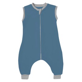 CHIQUI MUNDO Baby Sleeping Ligero Saquito para Dormir de Bebé Calientito Mameluco sin Mangas con Cierre Abertura para Pies y Manos (Náutico, 6-12 Meses)