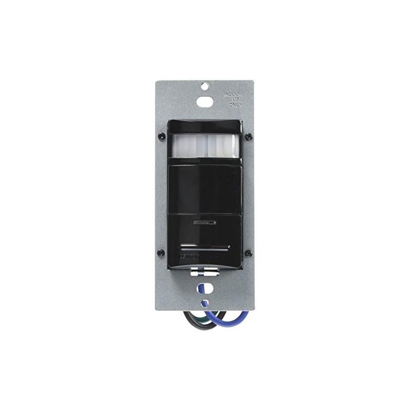 Leviton Decora 120/277V Wall Switch Occupancy Sensor, ODS10-IDE, Black