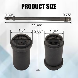 RANSOTO 29090 Anchor Pin Bushing Kit Compatible with Truck and Trailer Stuck Anchor Pins and 1-3/8 Anchor Pin Bushings 11-1/2" Long
