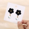 Leeniuniu Large Flower Earrings for Women Pearl Boho Statement Elegant