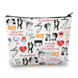 BDPWSS Lucy Makeup Bag Lucy TV Show Inspired Gift Lucy Lover Gift Lucy Fans Zipper Pouch Lucy Quote Gift (Lover Lucy CA)