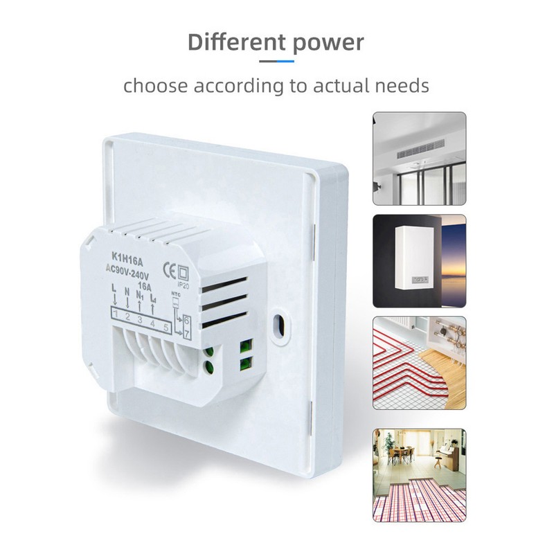 Temperature Controller LCD Backlight Display Week Time Indoor Temperature Display
