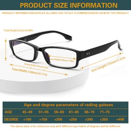 NORPERWIS 6 Pack Reading Glasses for Women and Men with Comfort Spring Hinges for Men and Womens Readers (Mix Color-2, 0.75, multiplier_x)