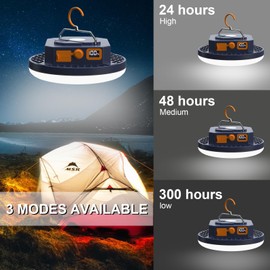 10000mAh 4000LM Flashlight Portable LED Camping Lantern Rechargeable Light 30W with Digital Power Display and Magnet , IPX5 Waterproof Tent Lights Power Failure Emergency Light
