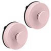 flintronic Pack of 2 Pink Wall Hooks, Suction Cups, Suction