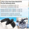 2-Port/3-Port Pool Valve Rebuild Replacement Kit for Jandy Neverlube Pool