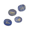 4Pcs Reiki Symbols Stones Smoother Surfaces Engraved Reiki Stones for