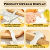 iziusy 2 Pcs Stainless Steel Orange Peeler Citrus Peeler Fruit
