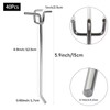 SENENQU 40PCS Pegboard Hooks, 15cm Metal Perforated Board Hooks, Heavy
