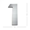 Numeros para casa delgados - 18cm 7inches - Aluminio Cepillado