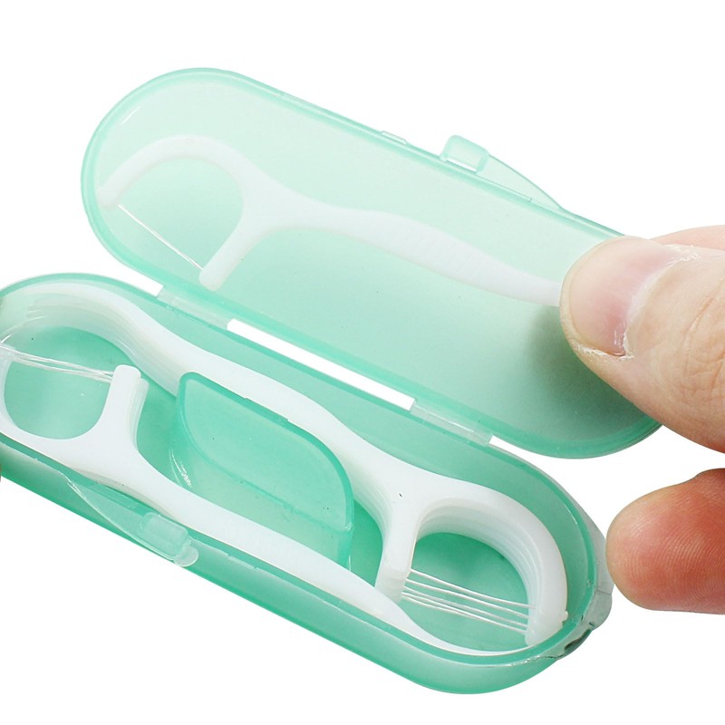 Coufce Travel Dental Floss Picks Professional Teeth Cleaning Tool Portable