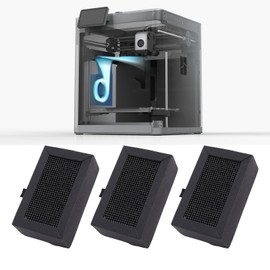 5Pcs Activated Carbon Air Filters for Bambu Labs 3D Printers, Accessories for Bambu P1P P1S X1 X1C, P1 X1 3D Printer Parts