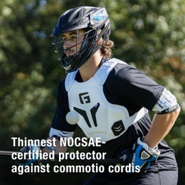 G-Form GFX800 Lacrosse Shoulder Liner - Comfortable & Flexible Shoulder, Back & Chest Guards - Lacrosse Shoulder Liner Pads for Protection - Lightweight Shoulder Liner Guard - White, Adult Large